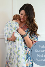 LollyBanks You Had Me At Hydrangea Baby Muslin Swaddle