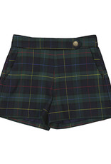 Abel & Lula Girls Navy Plaid Shorts