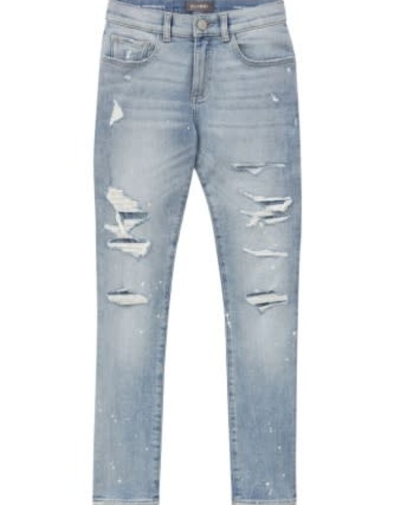 DL1961 zane skinny light indigo distressed (performance)