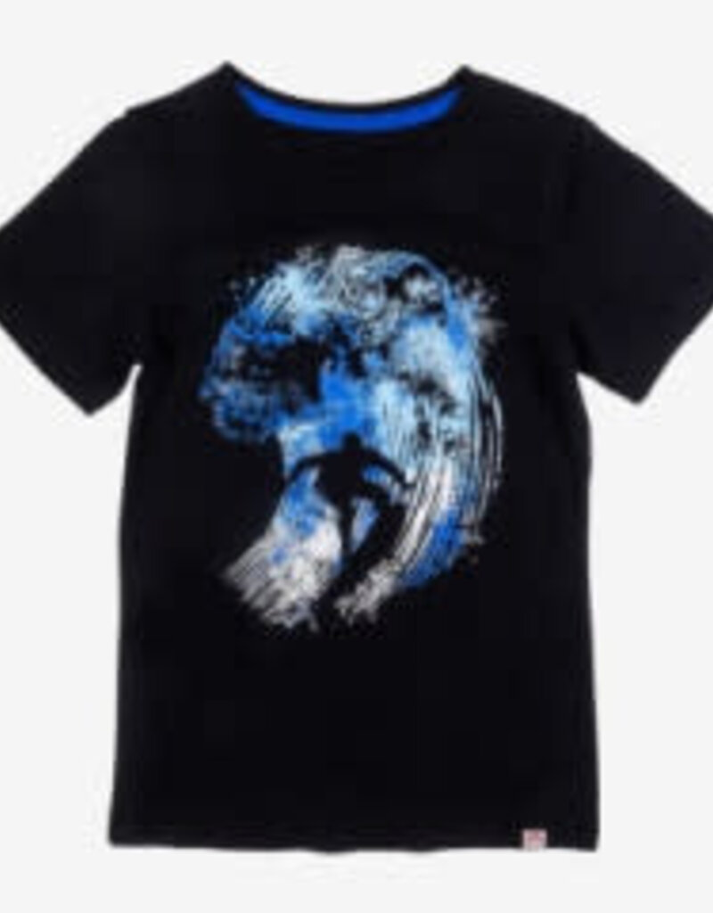 Appaman Graphic S/S Tee Catching Waves Black