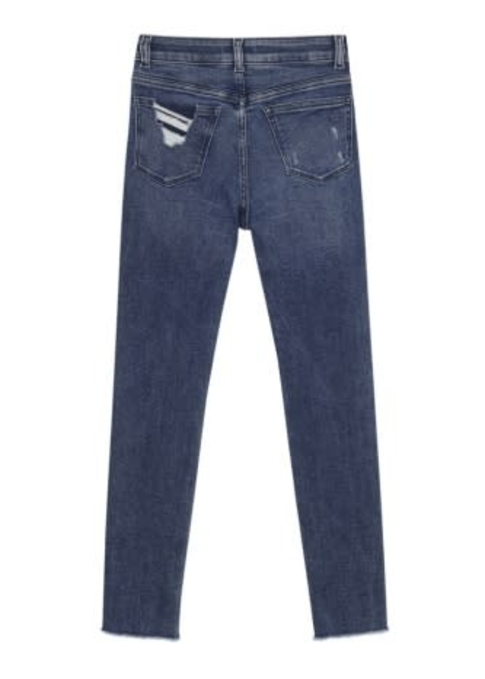 DL1961 chloe high rise: skinny eco dark distressed (performance)