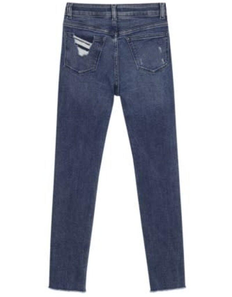 DL1961 chloe high rise: skinny eco dark distressed (performance)