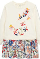 Peek Kids Flowered Multi Color Dress