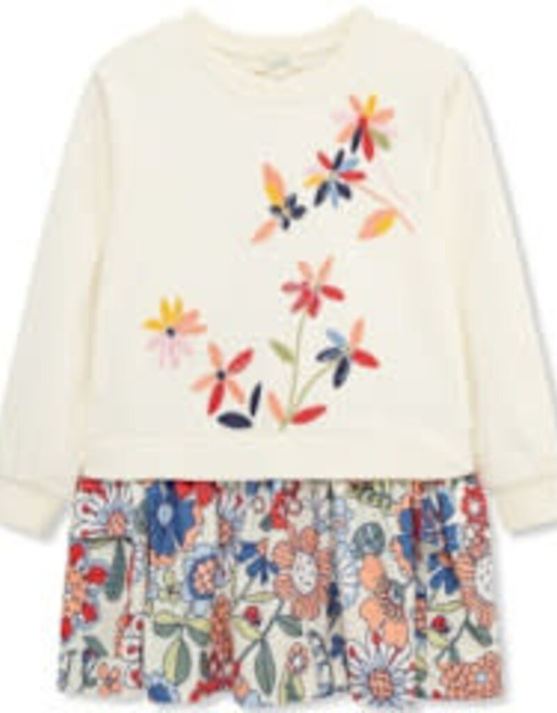 Peek Kids Flowered Multi Color Dress