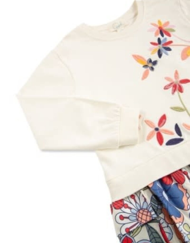 Peek Kids Flowered Multi Color Dress