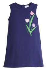 Little English Applique Jumper Tulips