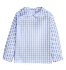 Little English Peter Pan Shirt Woodberry Plaid