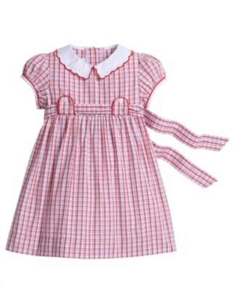 Little English Bibie Dress Hartford Plaid