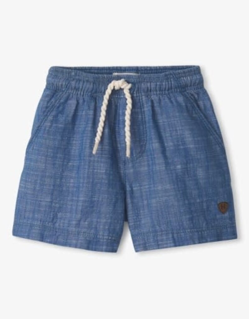 Hatley Kids blue indigo toddler pull on shorts