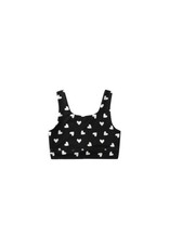 Rylee + Cru Inc. SWIFT SPORTS BRA HEARTS BLACK