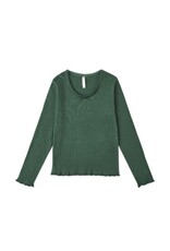 Rylee + Cru Inc. RIBBED LONG SLEEVE GREEN