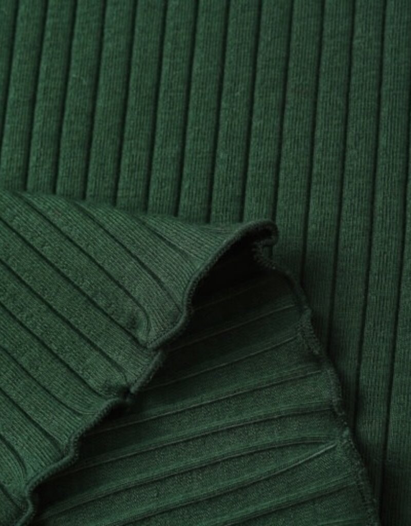 Rylee + Cru Inc. RIBBED LONG SLEEVE GREEN