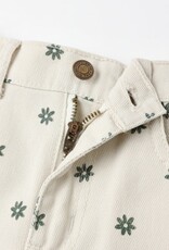Rylee + Cru Inc. STRAIGHT LEG PANT MINI DAISY NATURAL