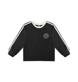 Rylee + Cru Inc. JERSEY LONG SLEEVE TEE BLACK
