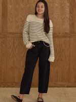 Rylee + Cru LLC SALE. BARREL PANT || WASHED BLACK TEEN
