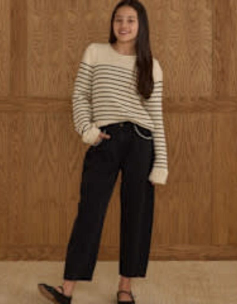 Rylee + Cru Inc. BARREL PANT || WASHED BLACK TEEN