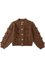 Rylee + Cru Inc. BOBBLE CARDIGAN BROWN
