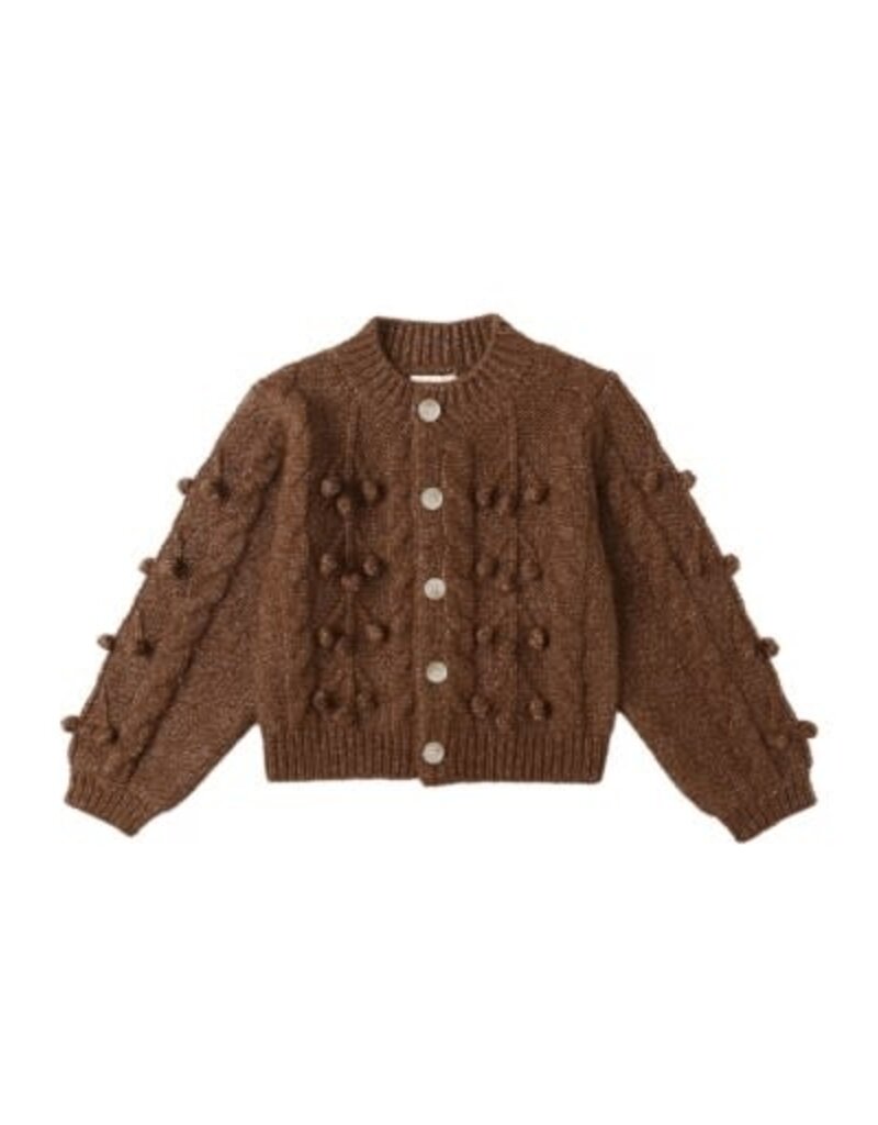 Rylee + Cru Inc. BOBBLE CARDIGAN BROWN