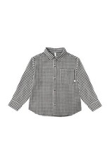 Rylee + Cru Inc. COLLARED L/S SHIRT BLACK GINGHAM