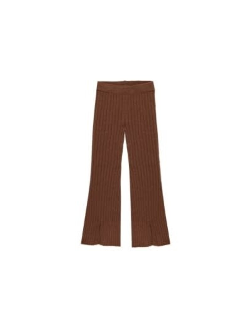 Rylee + Cru Inc. FLARE KNIT PANT BROWN