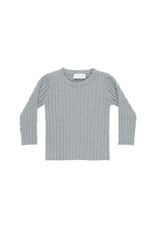 Rylee + Cru Inc. LONG SLEEVE KNIT TOP  DUSTY BLUE