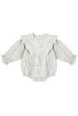 Rylee + Cru Inc. WINNIE ROMPER BLUE VINES IVORY