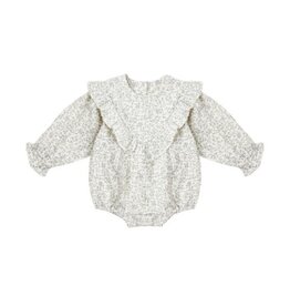 Rylee + Cru Inc. WINNIE ROMPER BLUE VINES IVORY