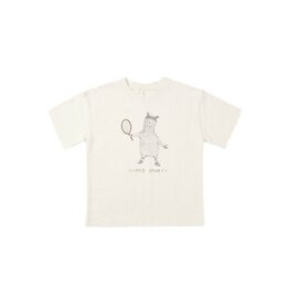 Rylee + Cru Inc. RELAXED TEE SUPER SPORTY NATURAL