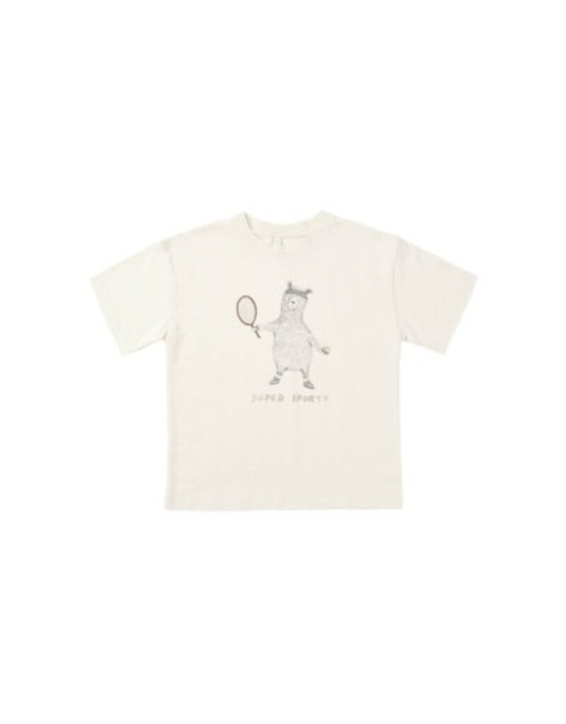 Rylee + Cru Inc. RELAXED TEE SUPER SPORTY NATURAL
