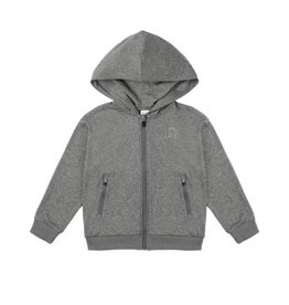 Rylee + Cru Inc. ZIP-UP TECH HOODIE HEATHERED BLACK