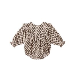 Rylee + Cru Inc. WINNIE ROMPER HARVEST FLORAL ANTIQUE
