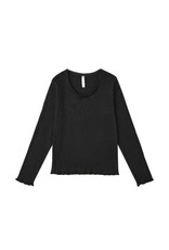 Rylee + Cru Inc. RIBBED LONG SLEEVE  BLACK