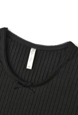 Rylee + Cru Inc. RIBBED LONG SLEEVE  BLACK