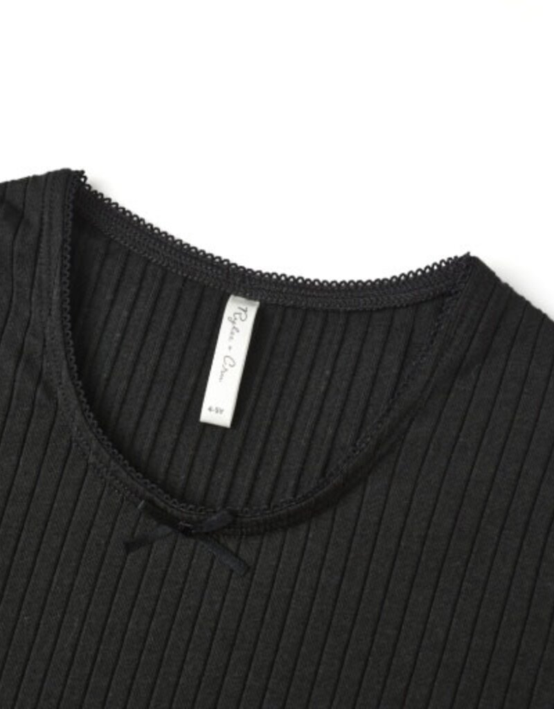 Rylee + Cru Inc. RIBBED LONG SLEEVE  BLACK