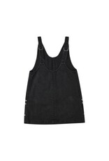 Rylee + Cru Inc. V-NECK OVERALL DRESS WASHED BLACK
