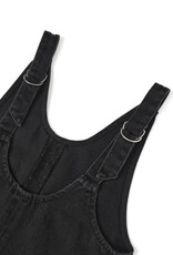 Rylee + Cru Inc. V-NECK OVERALL DRESS WASHED BLACK