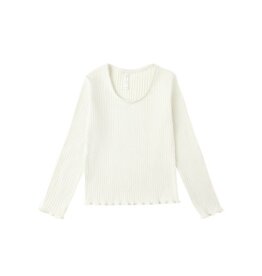 Rylee + Cru Inc. RIBBED LONG SLEEVE IVORY