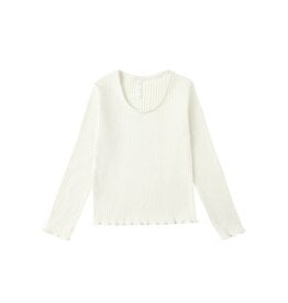 Rylee + Cru Inc. SALE RIBBED LONG SLEEVE IVORY