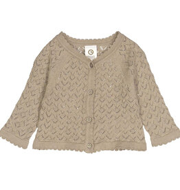 Musli Knit Needle Out Baby Cardigan Cashmere