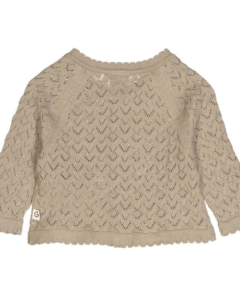 Musli Knit Needle Out Baby Cardigan Cashmere