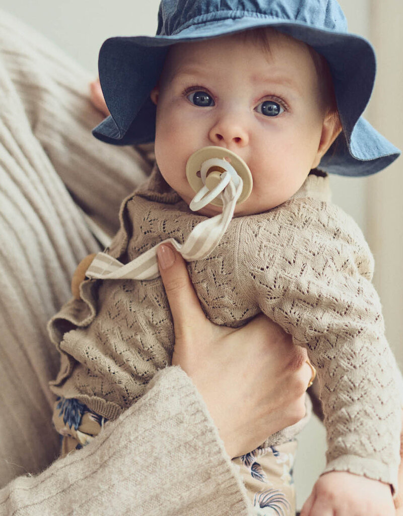 Musli Knit Needle Out Baby Cardigan Cashmere