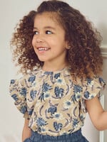 SALE Lily Printed  Frill S/S Tee