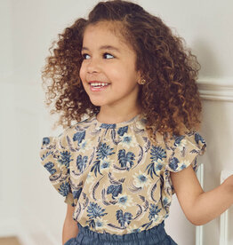 SALE Lily Printed  Frill S/S Tee