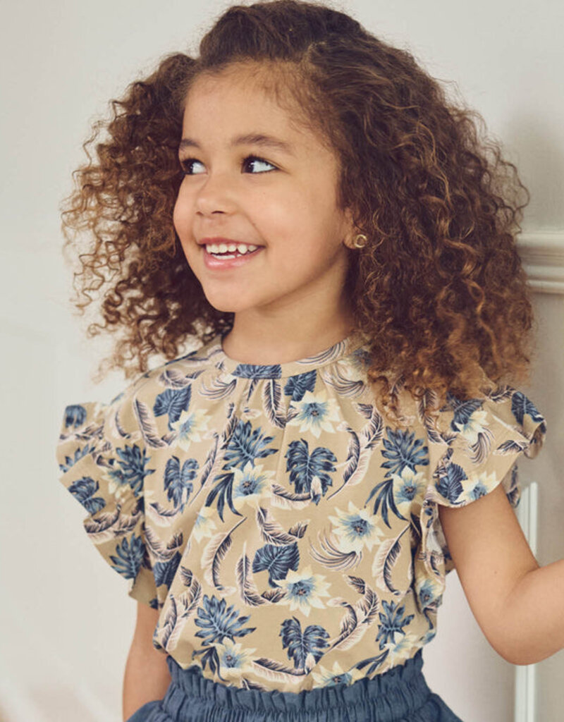 Musli Lily Printed  Frill S/S Tee