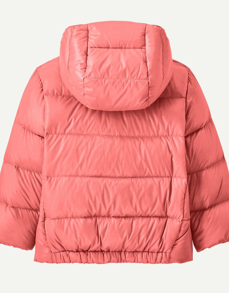 Patagonia Baby Hi-Loft Down Sweater Hoody Sparkle Pink SPRK