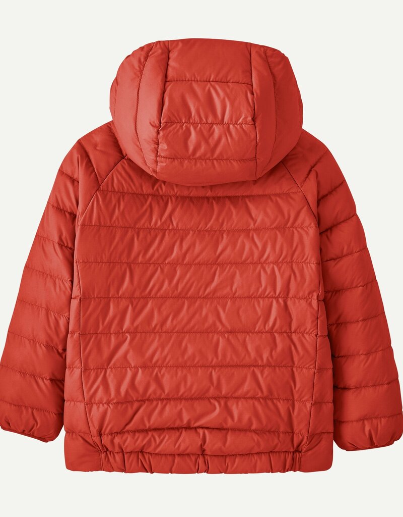 Patagonia Baby Reversible Down Sweater Hoody Salmon Energy Ink Black SEIN
