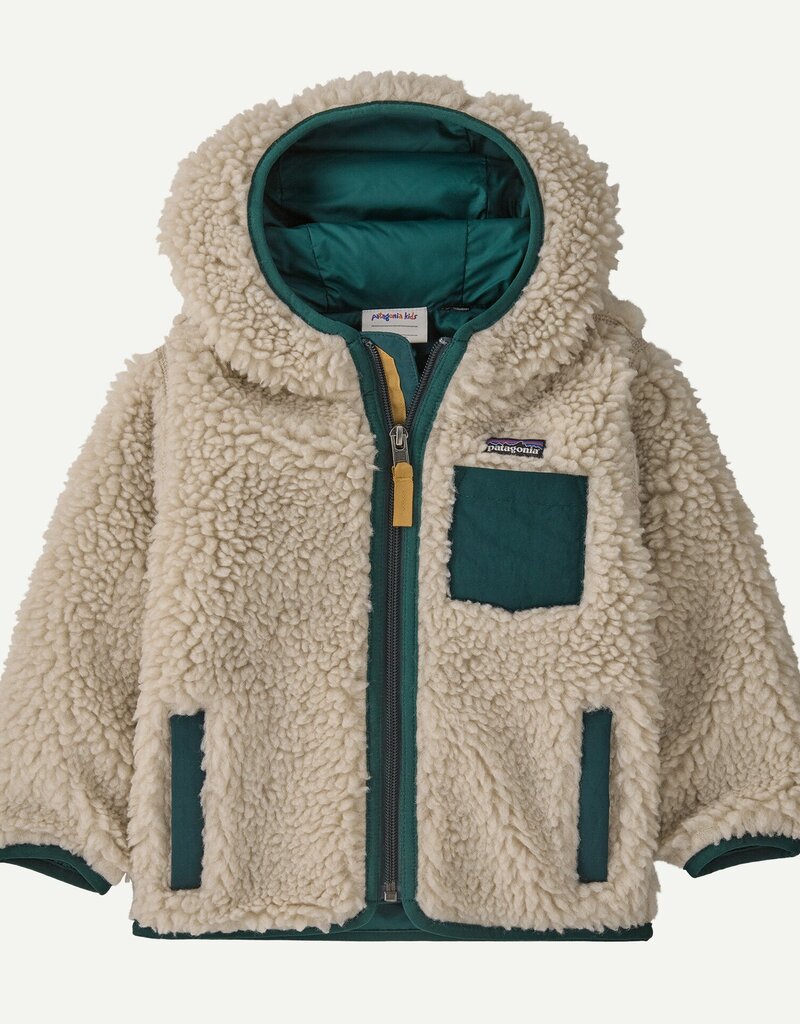 Patagonia Baby Retro-X Hoody Natural w/Cascade Green NLCA