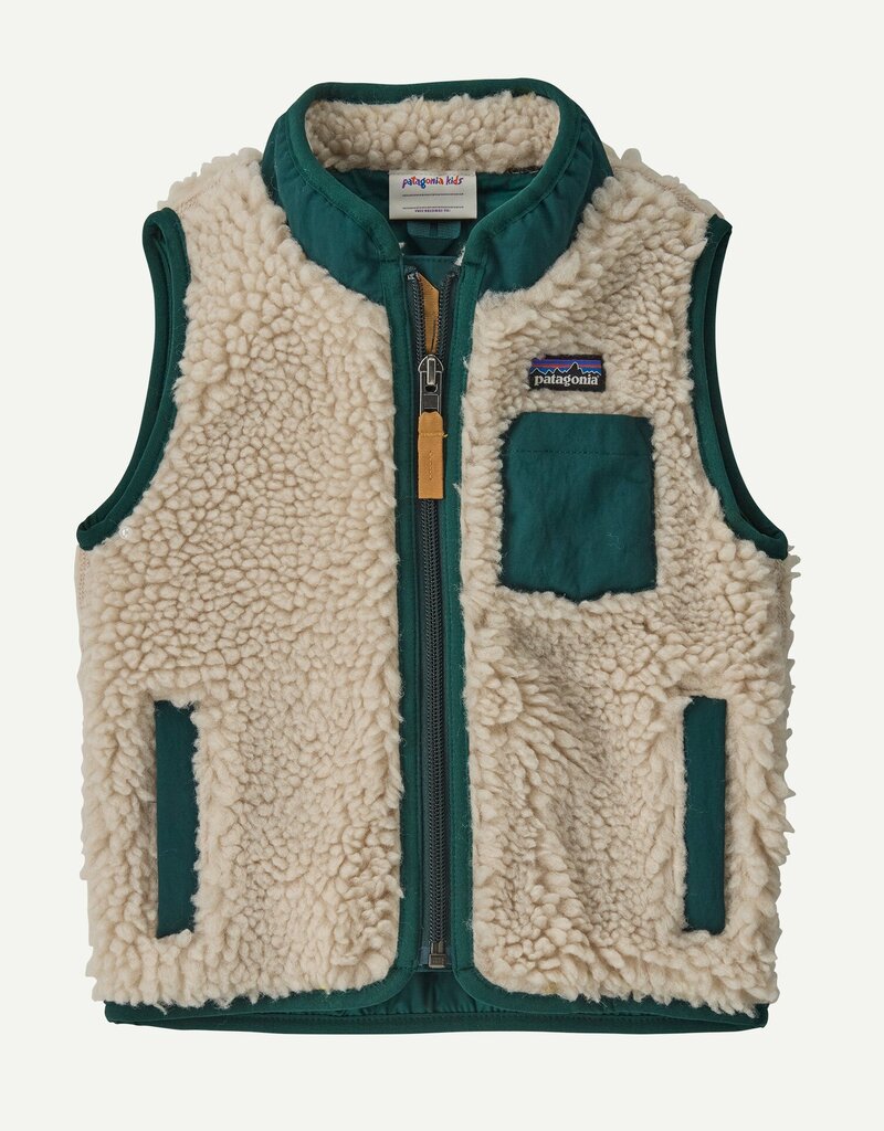 Patagonia Baby Retro-X Vest Natural w/Cascade Green NLCA