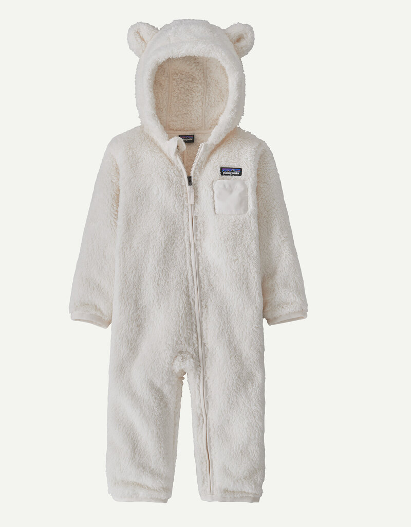 Patagonia Baby Furry Friends Bunting BCW Birch White