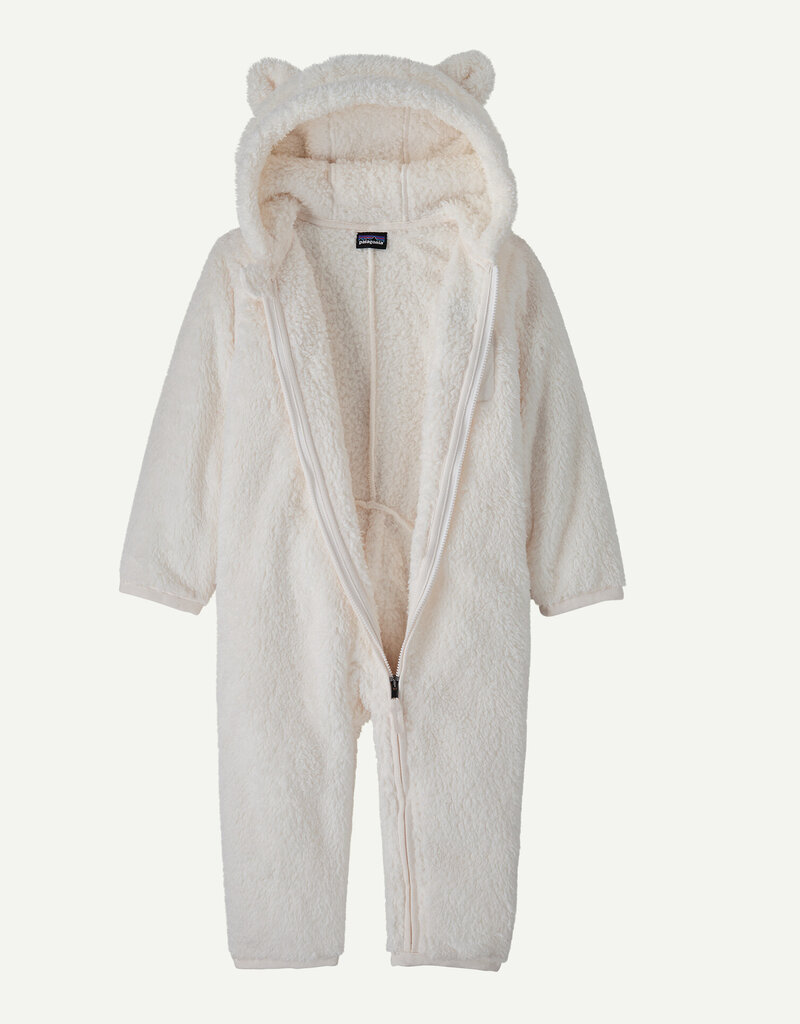 Patagonia Baby Furry Friends Bunting BCW Birch White